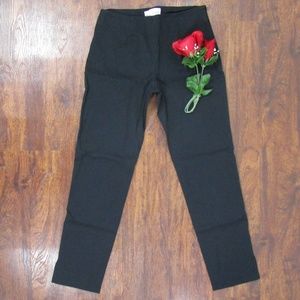 Elliott Lauren Black  Casual Career Pants Slits 2
